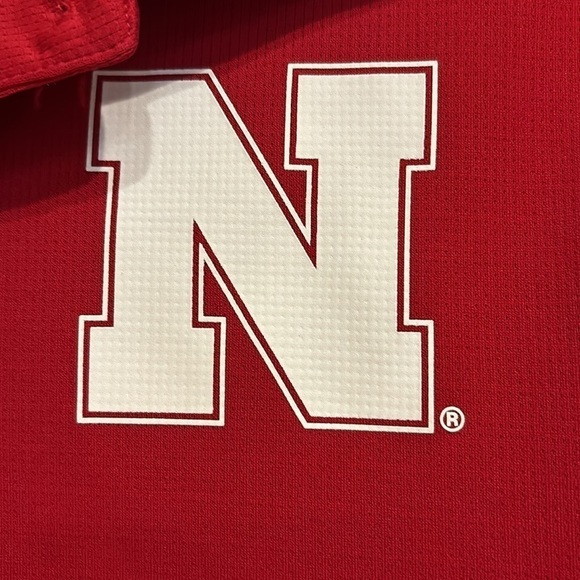 Men’s Adidas red Nebraska Cornhuskers collared shirt small - Picture 2 of 5